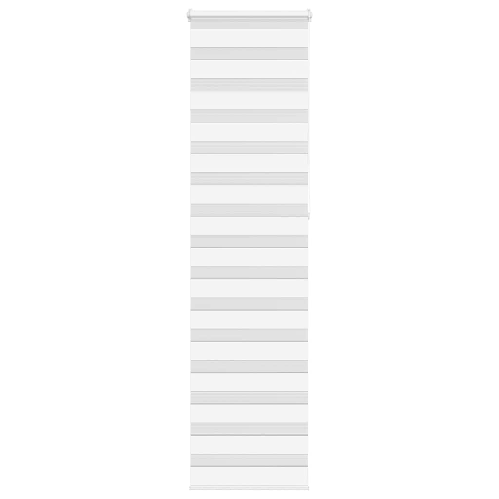 Vidaxl Zebra Rouleau aveugle 60x230 cm Largeur de poussière 55,9 cm Polyester blanc