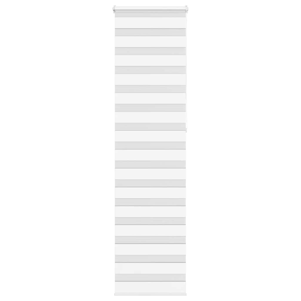 Vidaxl Zebra Rouleau aveugle 65x230 cm Largeur de tissu 60,9 cm Polyester blanc