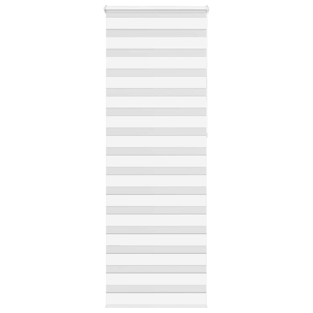 Vidaxl Zebra Rouleau aveugle 75x230 cm Largeur de tissu 70,9 cm Polyester blanc