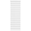 Vidaxl Zebra Rouleau aveugle 80x230 cm Largeur de poussière 75,9 cm Blanc en polyester