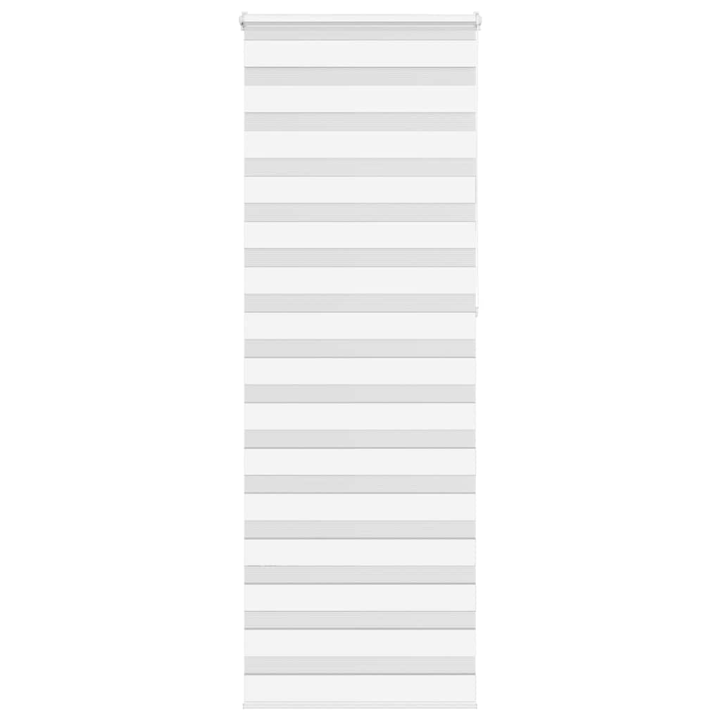 Vidaxl Zebra Rouleau aveugle 85x230 cm Largeur de tissu 80,9 cm Polyester blanc