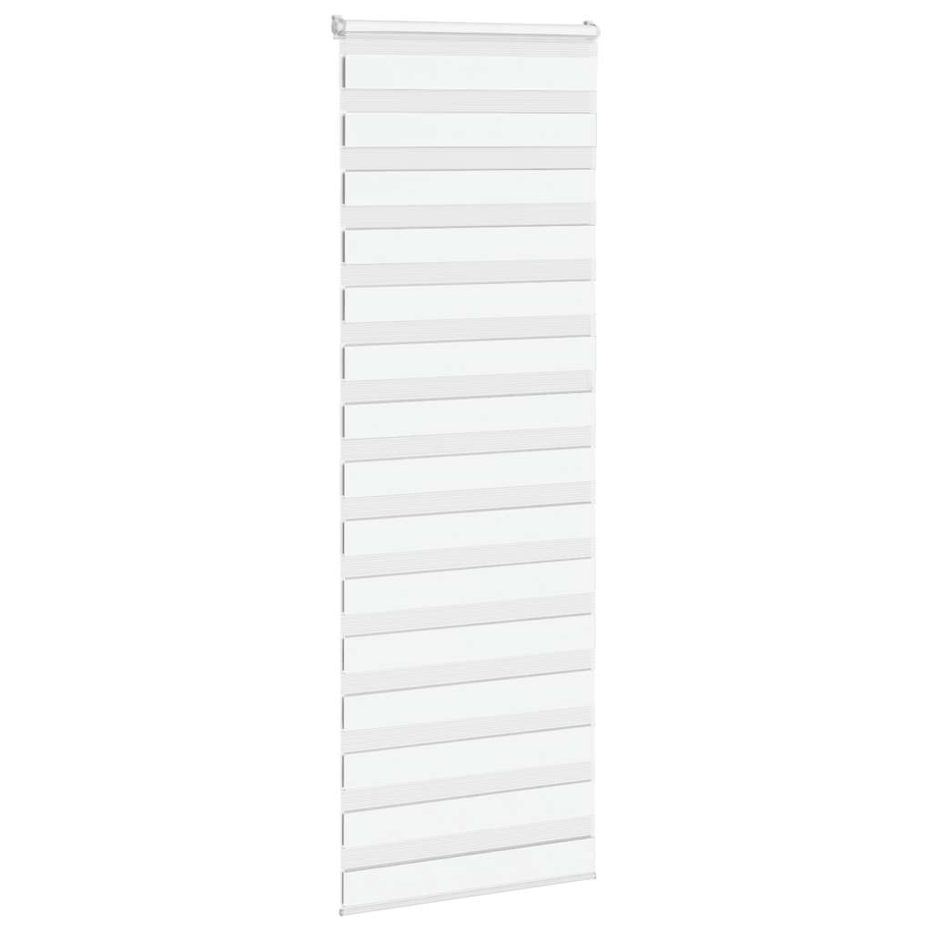Vidaxl Zebra Rouleau aveugle 85x230 cm Largeur de tissu 80,9 cm Polyester blanc