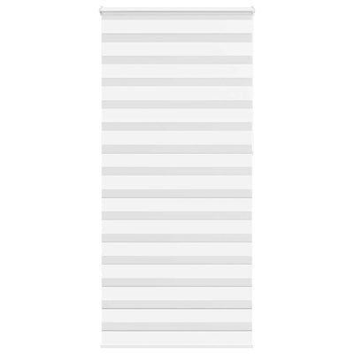 Vidaxl Zebra Rouleau aveugle 95x230 cm Largeur de tissu 90,9 cm Polyester blanc