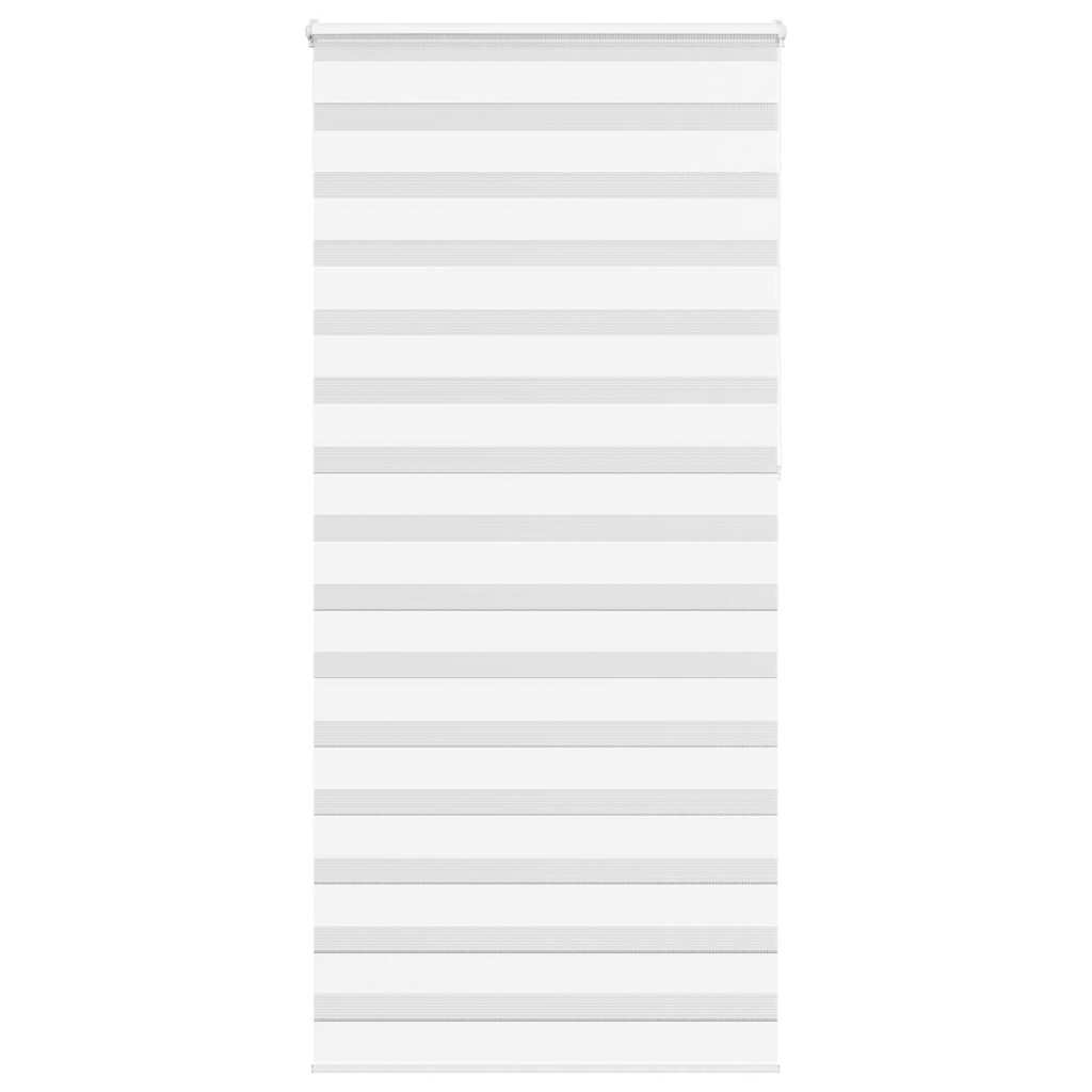 Vidaxl Zebra Rouleau aveugle 100x230 cm Largeur de tissu 95,9 cm Blanc en polyester