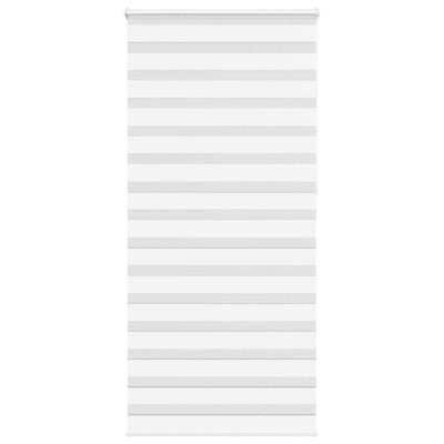 Vidaxl Zebra Rouleau aveugle 100x230 cm Largeur de tissu 95,9 cm Blanc en polyester