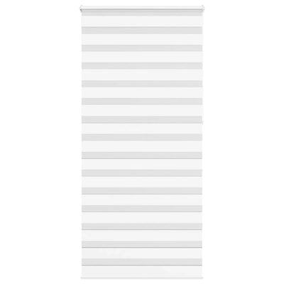Vidaxl Zebra Rouleau aveugle 110x230 cm Largeur de tissu 105,9 cm Polyester blanc