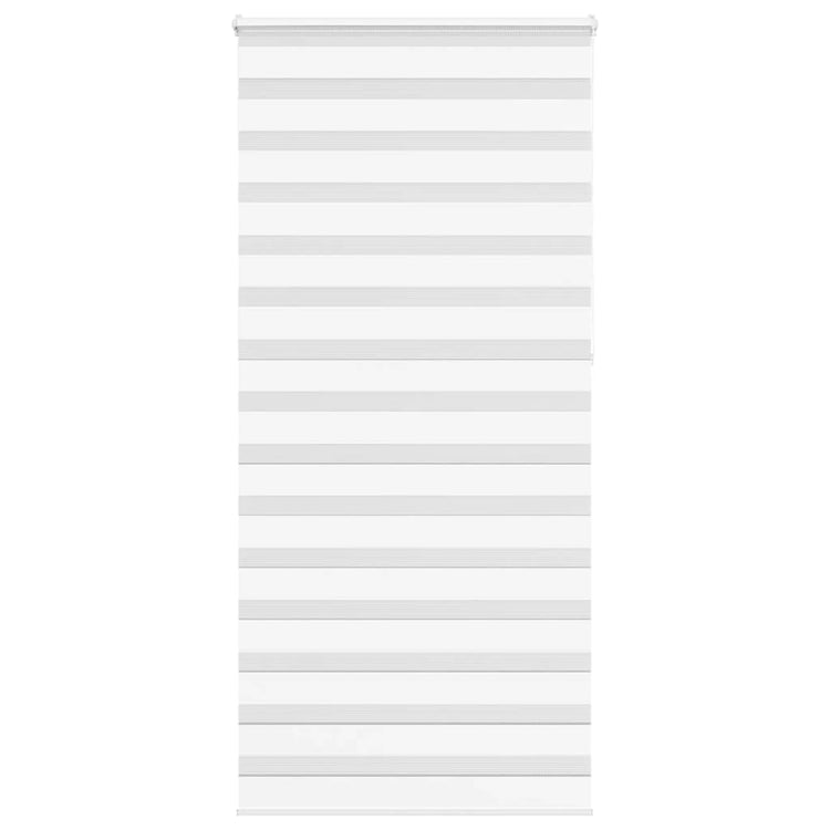 Vidaxl Zebra Rouleau aveugle 110x230 cm Largeur de tissu 105,9 cm Polyester blanc