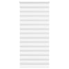 Vidaxl Zebra Rouleau aveugle 115x230 cm Largeur de tissu 110,9 cm Polyester blanc
