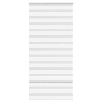 Vidaxl Zebra Rouleau aveugle 115x230 cm Largeur de tissu 110,9 cm Polyester blanc