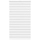 Vidaxl Zebra Rouleau aveugle 125x230 cm Largeur de tissu 120,9 cm Polyester blanc