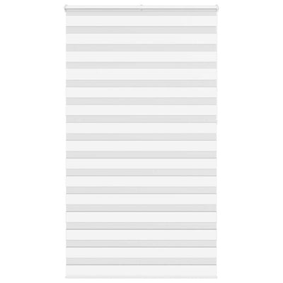 Vidaxl Zebra Rouleau aveugle 130x230 cm Largeur de tissu 125,9 cm Blanc en polyester