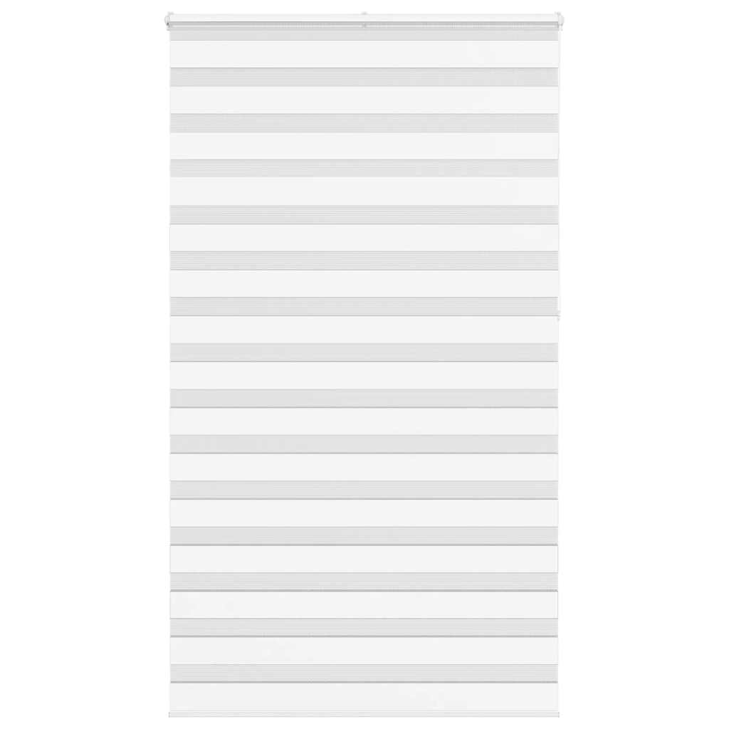 Vidaxl Zebra Rouleau aveugle 135x230 cm Largeur de tissu 130,9 cm Polyester blanc