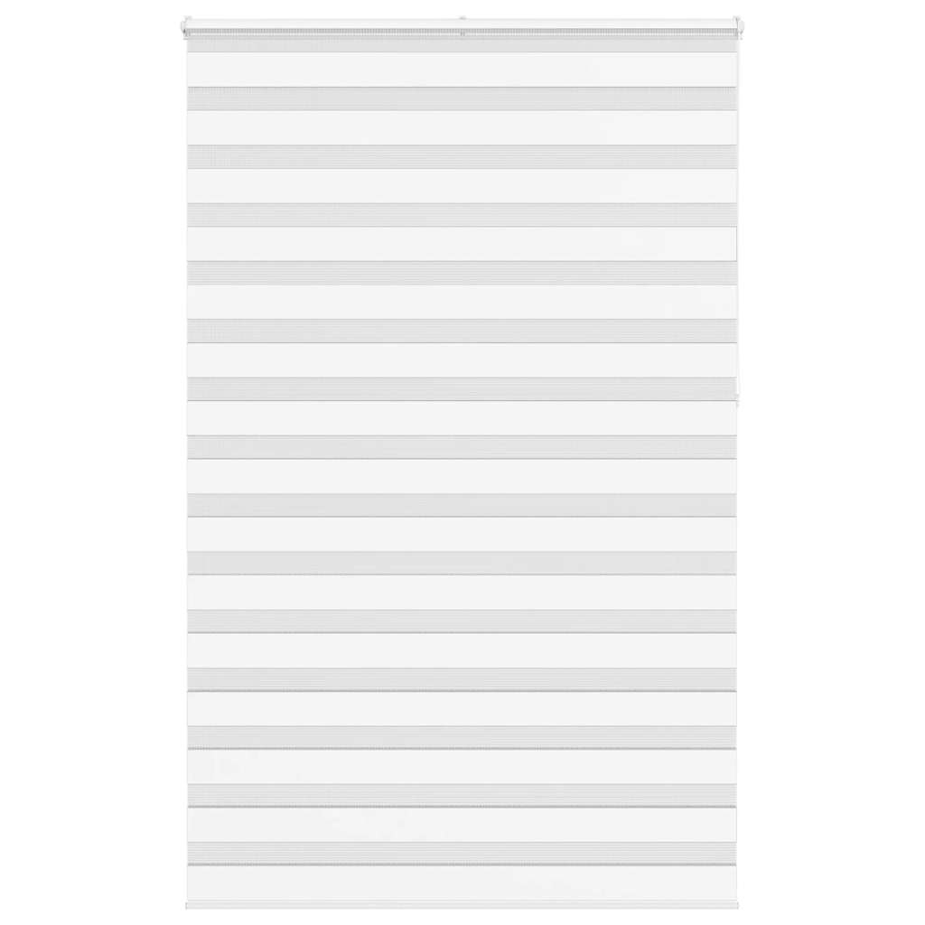 Vidaxl Zebra Rouleau aveugle 145x230 cm Largeur de tissu 140,9 cm Polyester blanc