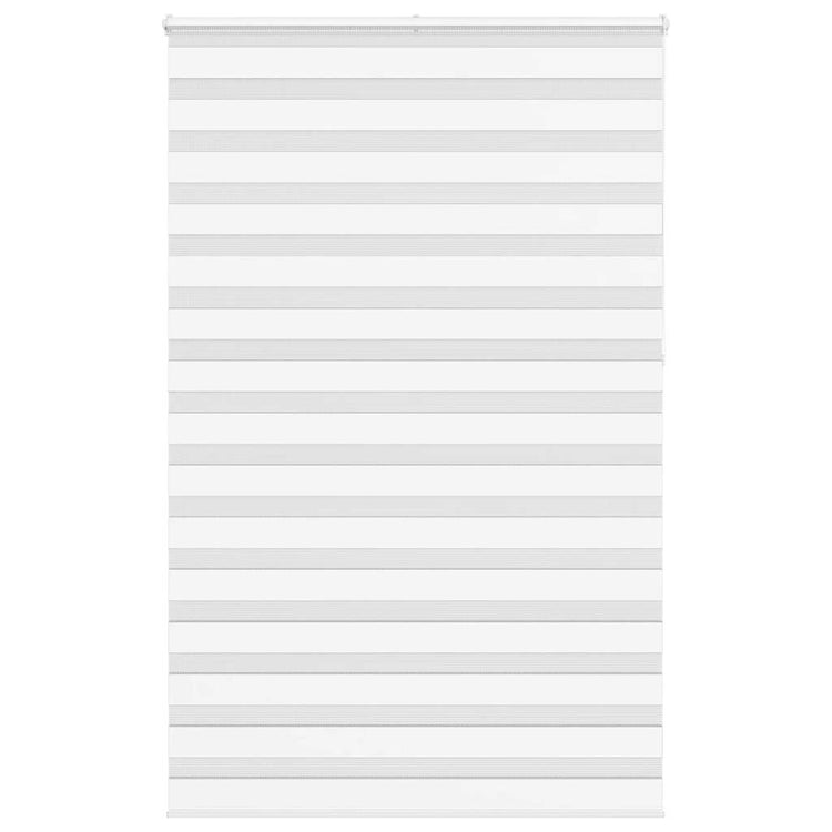 Vidaxl Zebra Rouleau aveugle 145x230 cm Largeur de tissu 140,9 cm Polyester blanc
