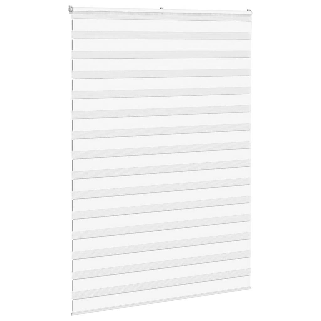 Vidaxl Zebra Rouleau aveugle 155x230 cm Largeur de tissu 150,9 cm Polyester blanc