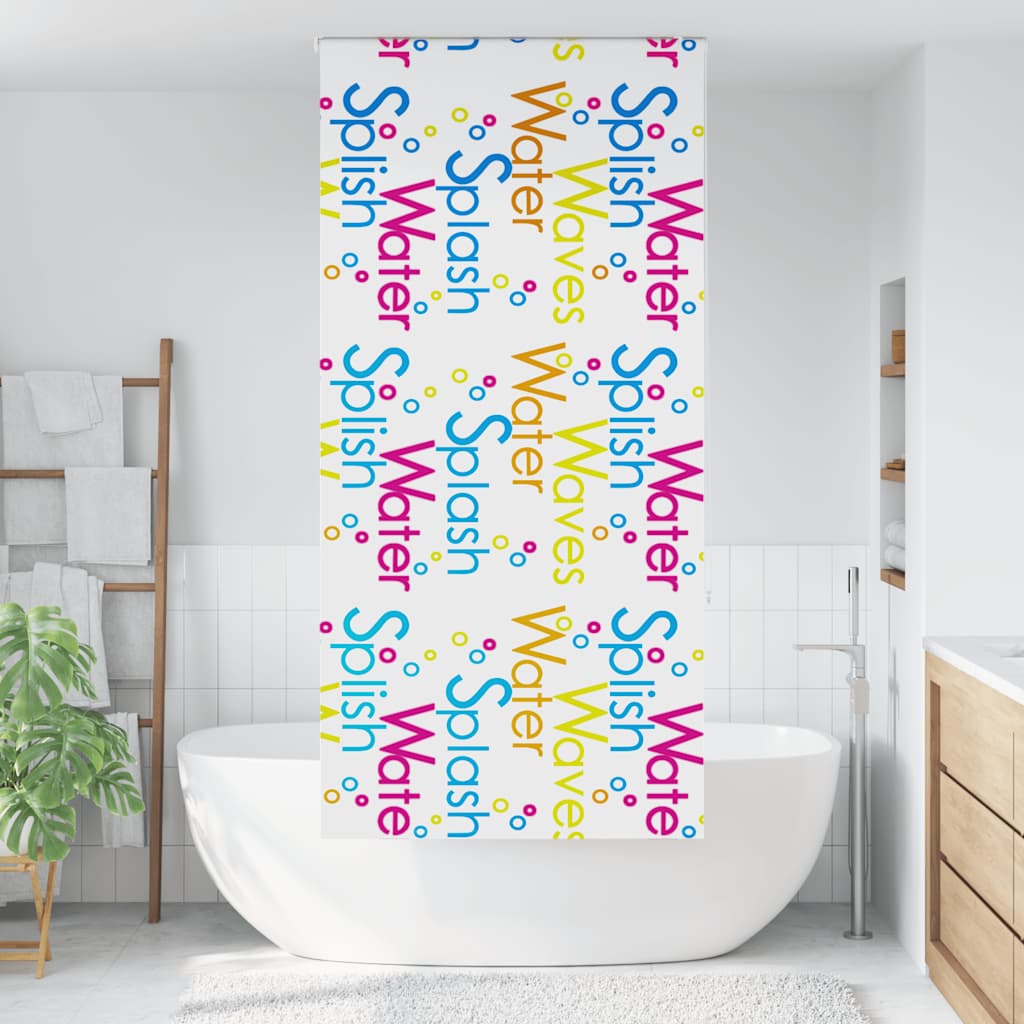 Store enrouleur de douche Vidaxx 110x240 cm, largeur du tissu 106 cm