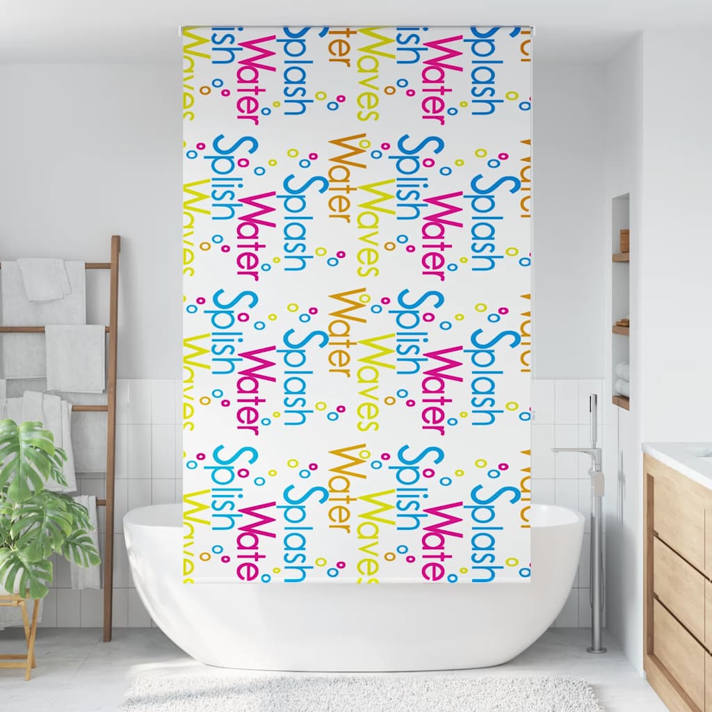 Store enrouleur de douche Vidaxx 130x240 cm, largeur du tissu 126 cm