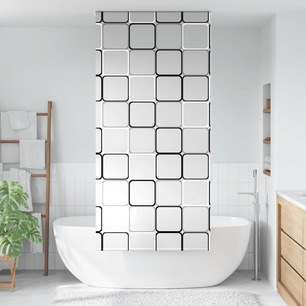 Vidaxl rideau à rouleau de douche 90x240 cm Largeur de poussière 86 cm