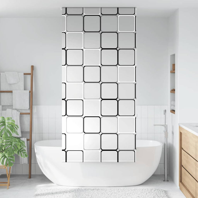 Vidaxl rideau à rouleau de douche 90x240 cm Largeur de poussière 86 cm