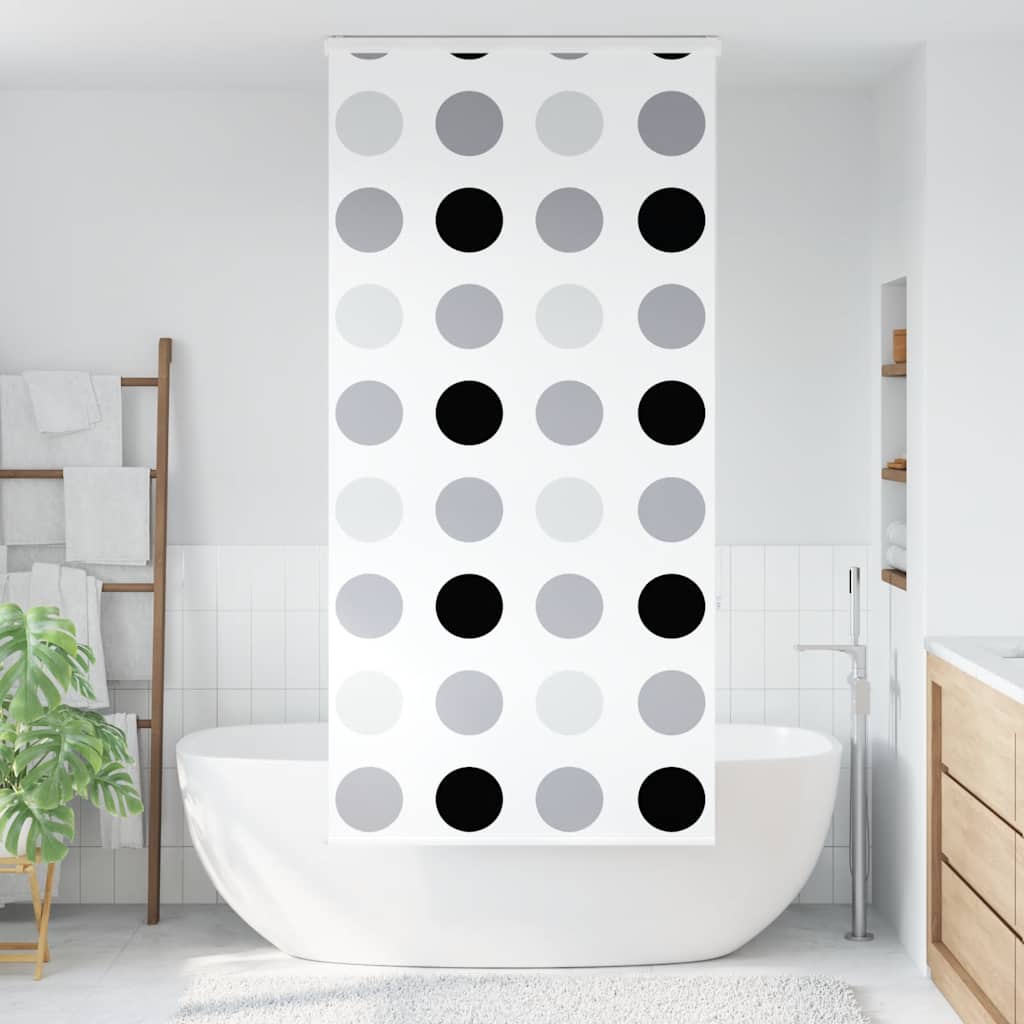 Store enrouleur de douche Vidaxx avec cassette 110x240 cm, largeur du tissu 106 cm