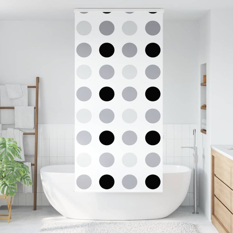 Store enrouleur de douche Vidaxx avec cassette 110x240 cm, largeur du tissu 106 cm