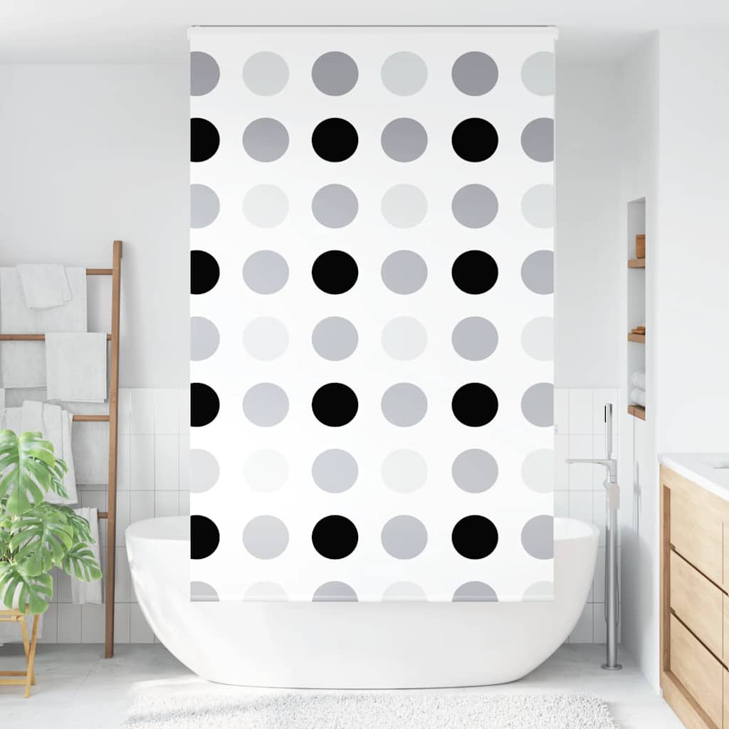 Store enrouleur de douche Vidaxx avec cassette 120x240 cm, largeur du tissu 116 cm