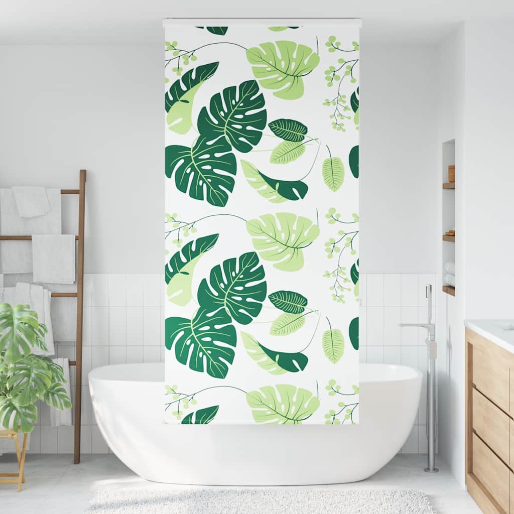 Store enrouleur de douche Vidaxx avec cassette 90x240 cm, largeur du tissu 86 cm
