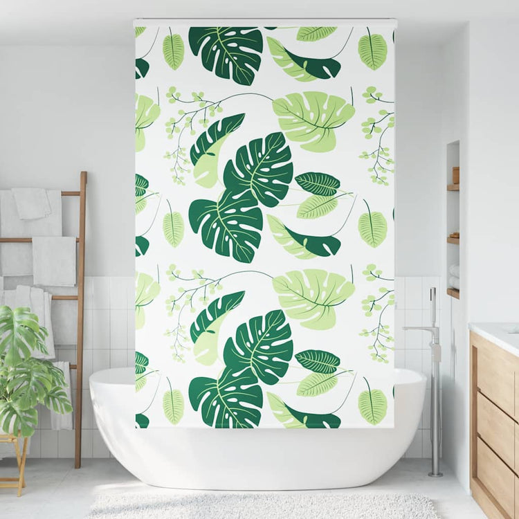 Store enrouleur de douche Vidaxx avec cassette 130x240 cm, largeur du tissu 126 cm