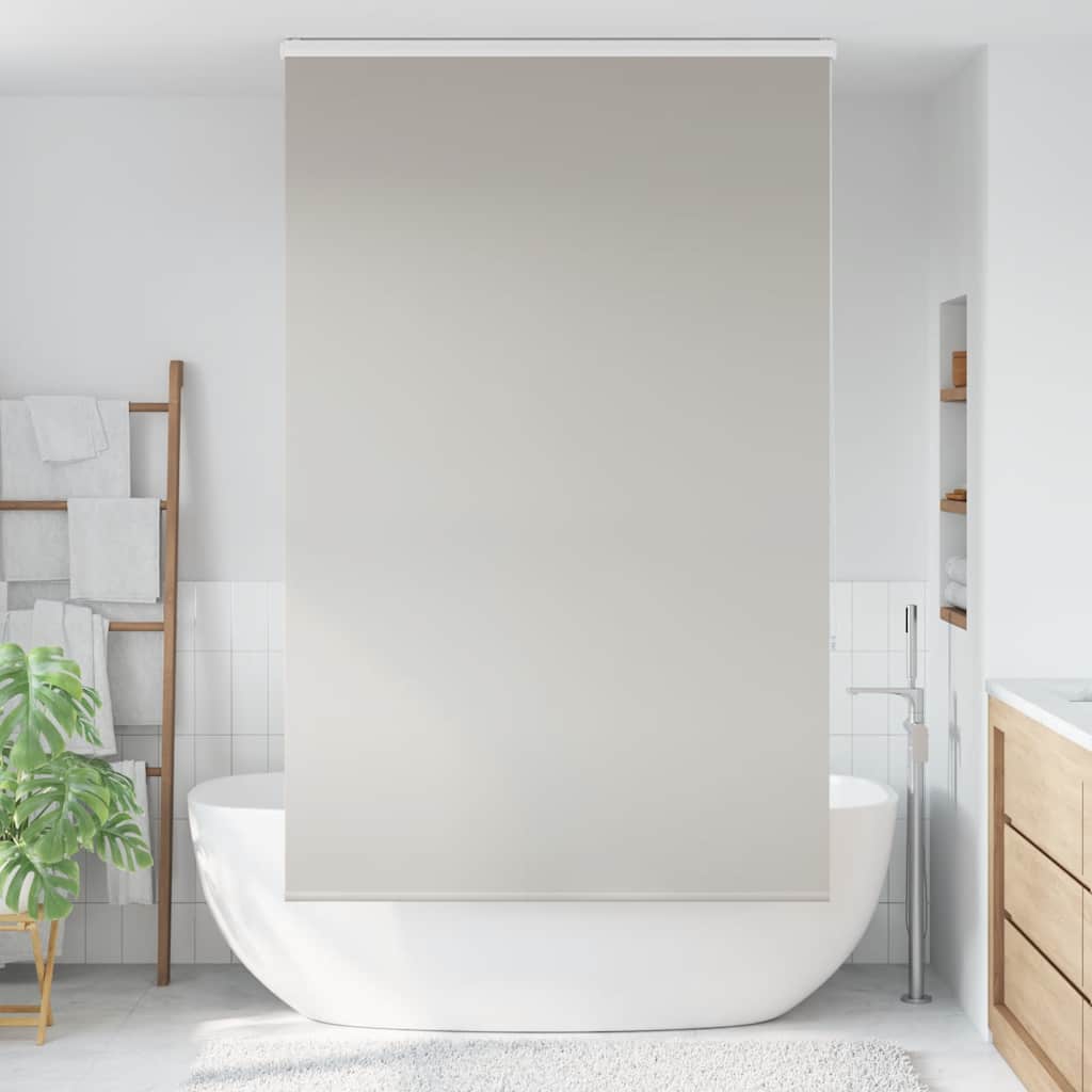 Store enrouleur de douche Vidaxx avec cassette 130x240 cm, largeur du tissu 126 cm