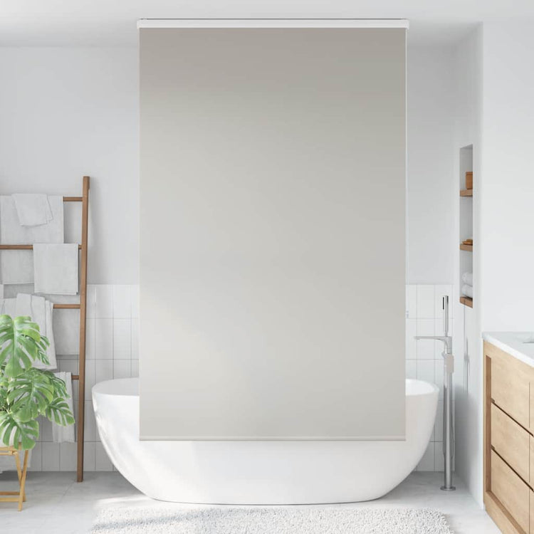 Store enrouleur de douche Vidaxx avec cassette 130x240 cm, largeur du tissu 126 cm