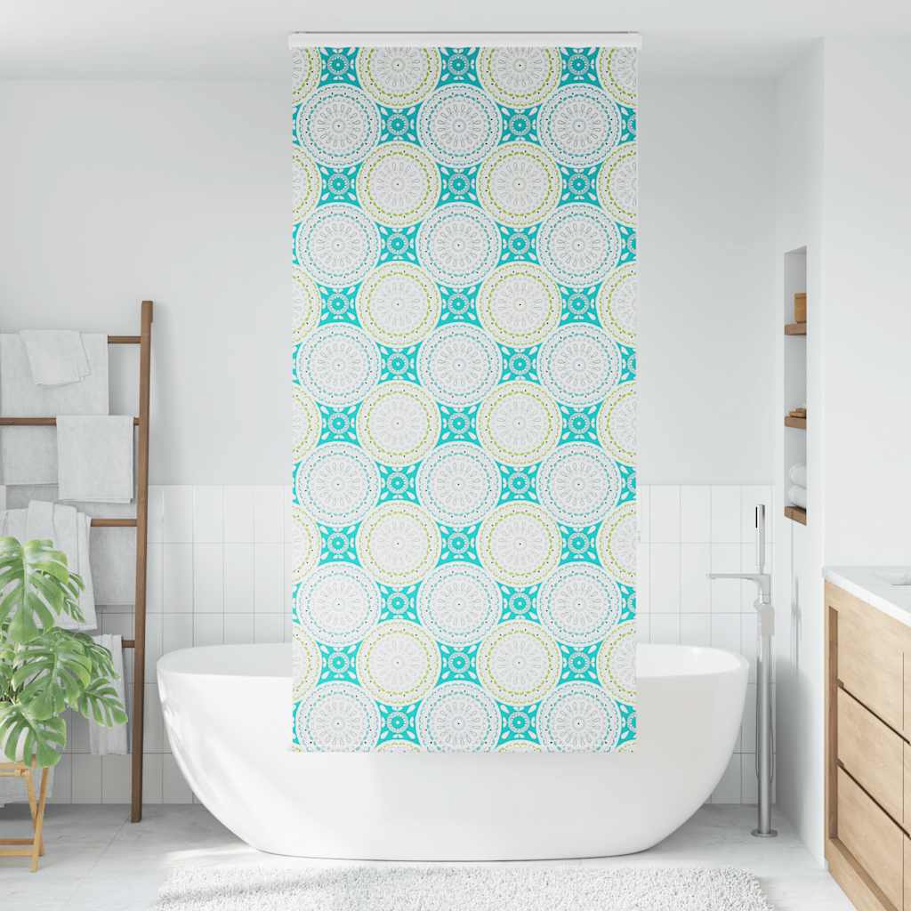 Store enrouleur de douche Vidaxx avec cassette 110x240 cm, largeur du tissu 106 cm