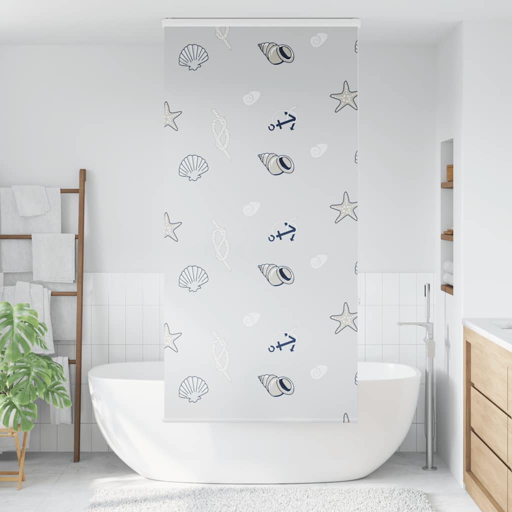 Store enrouleur de douche Vidaxx avec cassette 90x240 cm, largeur du tissu 86 cm