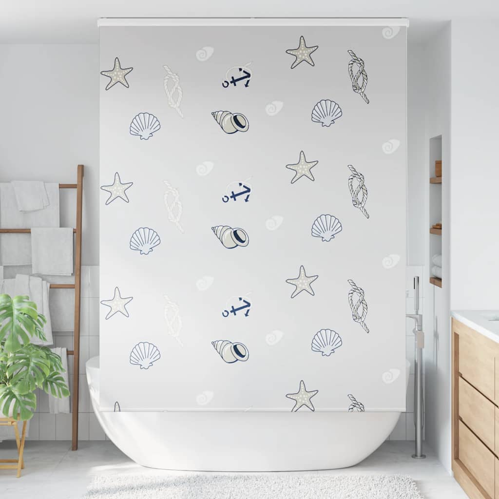 Store enrouleur de douche Vidaxx avec cassette 150x240 cm, largeur du tissu 146 cm