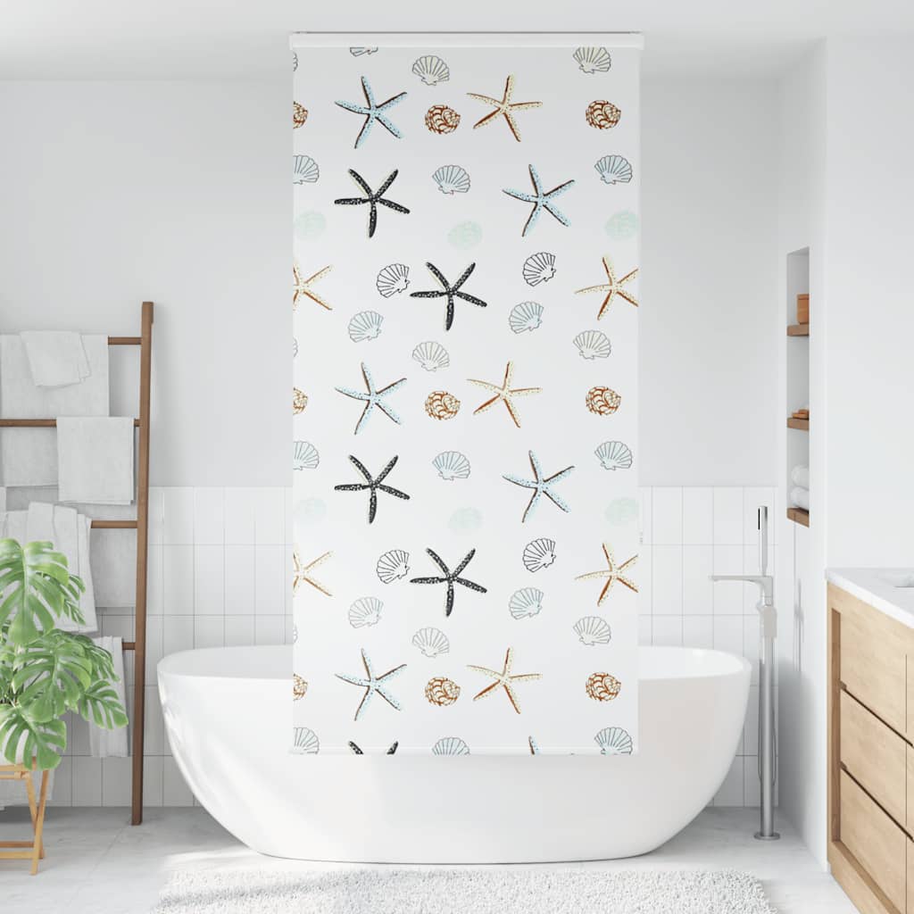 Store enrouleur de douche Vidaxx avec cassette 90x240 cm, largeur du tissu 86 cm