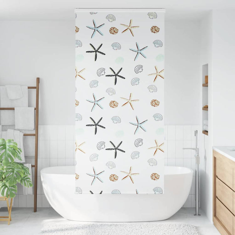 Store enrouleur de douche Vidaxx avec cassette 110x240 cm, largeur du tissu 106 cm