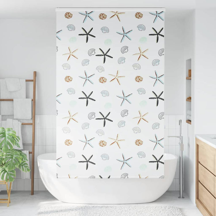 Store enrouleur de douche Vidaxx avec cassette 140x240 cm, largeur du tissu 136 cm