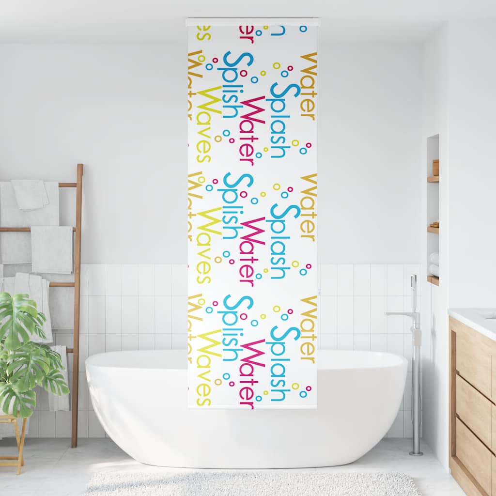 Store enrouleur de douche Vidaxx avec cassette 60x240 cm, largeur du tissu 56 cm