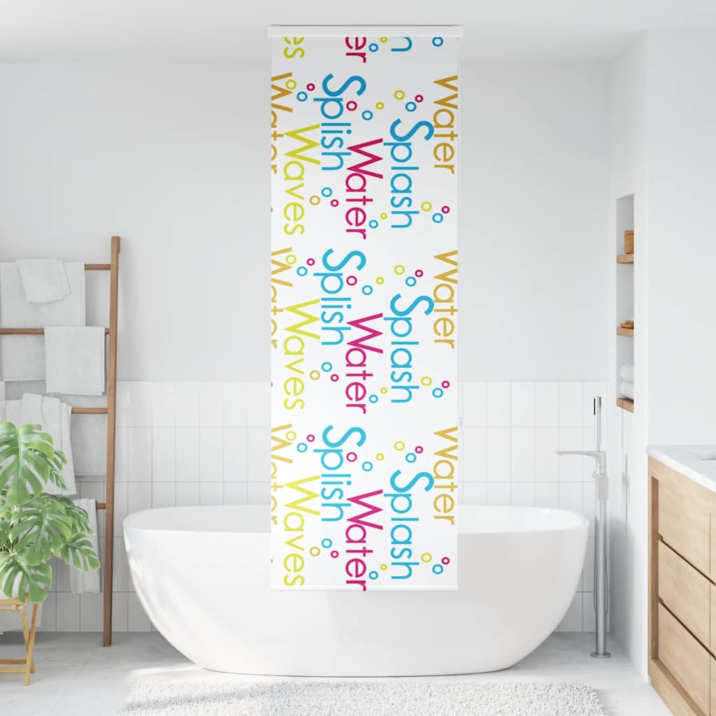 Store enrouleur de douche Vidaxx avec cassette 70x240 cm, largeur du tissu 66 cm