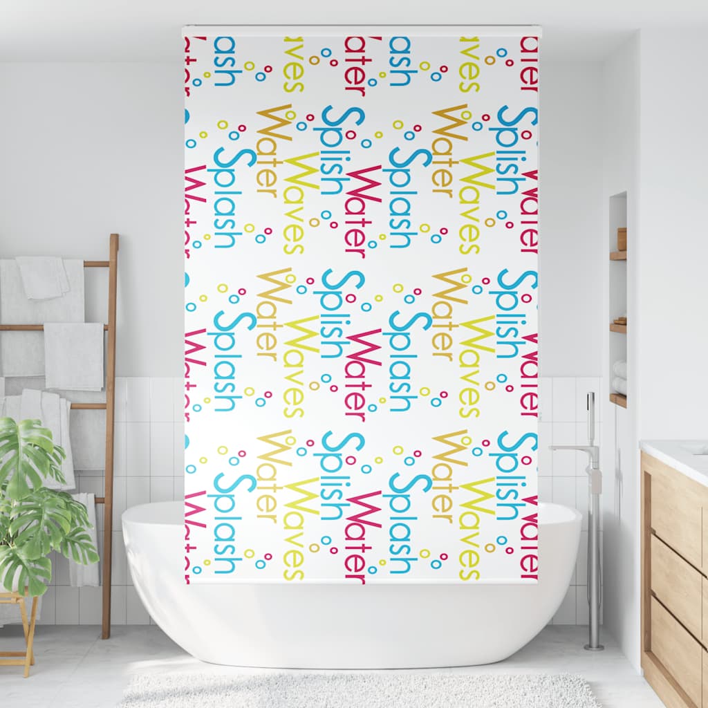 Store enrouleur de douche Vidaxx avec cassette 120x240 cm, largeur du tissu 116 cm
