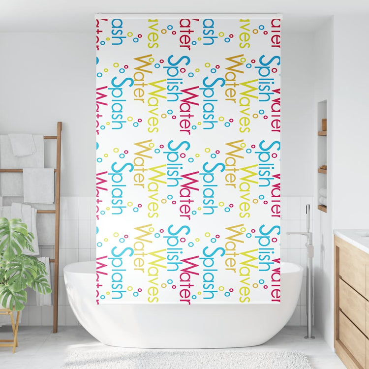 Store enrouleur de douche Vidaxx avec cassette 120x240 cm, largeur du tissu 116 cm