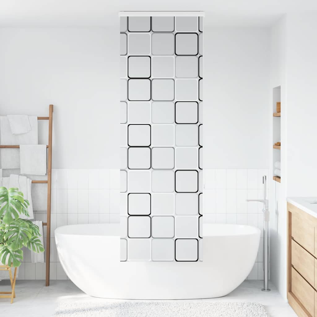 Store enrouleur de douche Vidaxx avec cassette 70x240 cm, largeur du tissu 66 cm