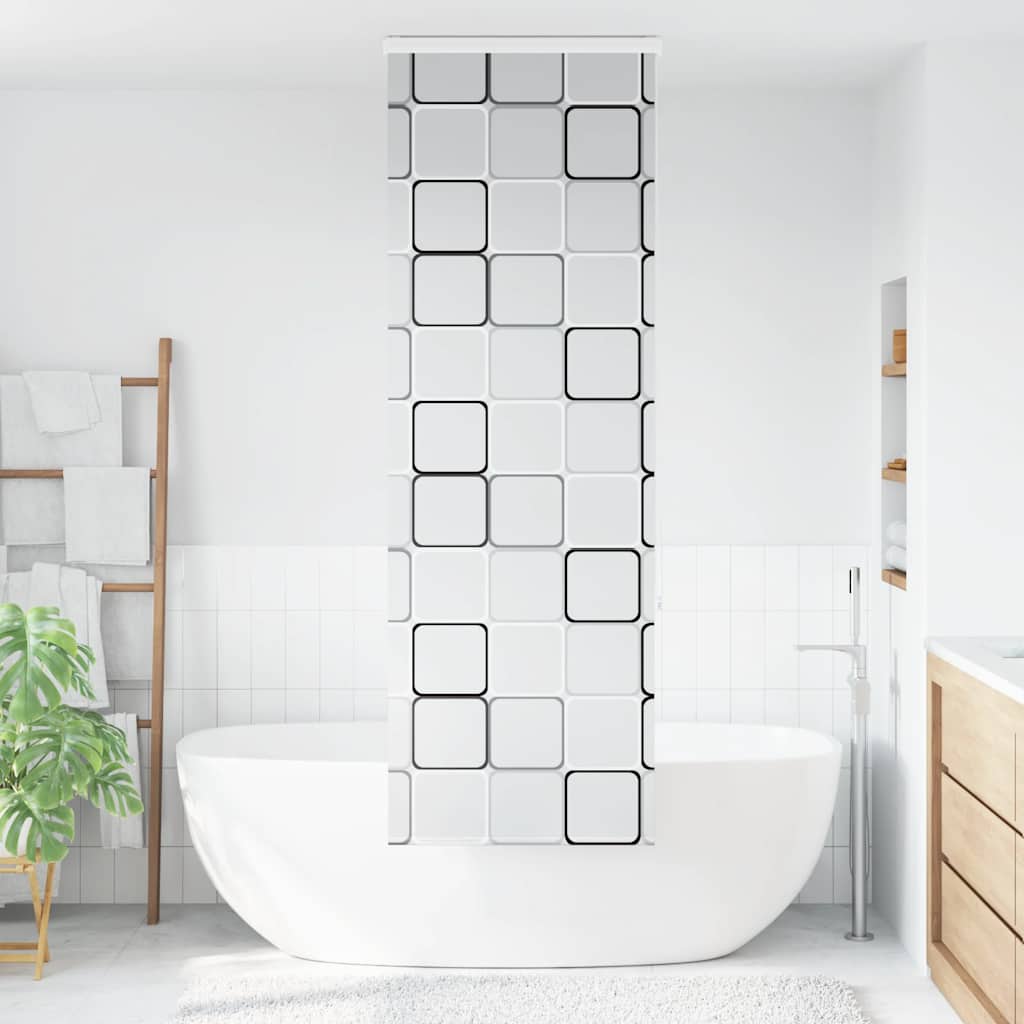 Store enrouleur de douche Vidaxx avec cassette 80x240 cm, largeur du tissu 76 cm
