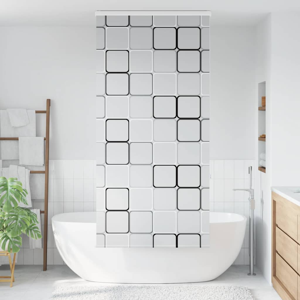 Store enrouleur de douche Vidaxx avec cassette 90x240 cm, largeur du tissu 86 cm