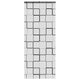 Store enrouleur de douche Vidaxx avec cassette 100x240 cm, largeur du tissu 96 cm
