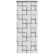 Store enrouleur de douche Vidaxx avec cassette 110x240 cm, largeur du tissu 106 cm