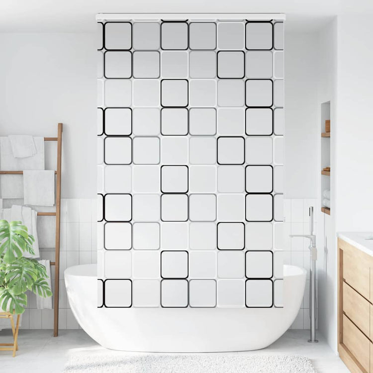 Store enrouleur de douche Vidaxx avec cassette 130x240 cm, largeur du tissu 126 cm