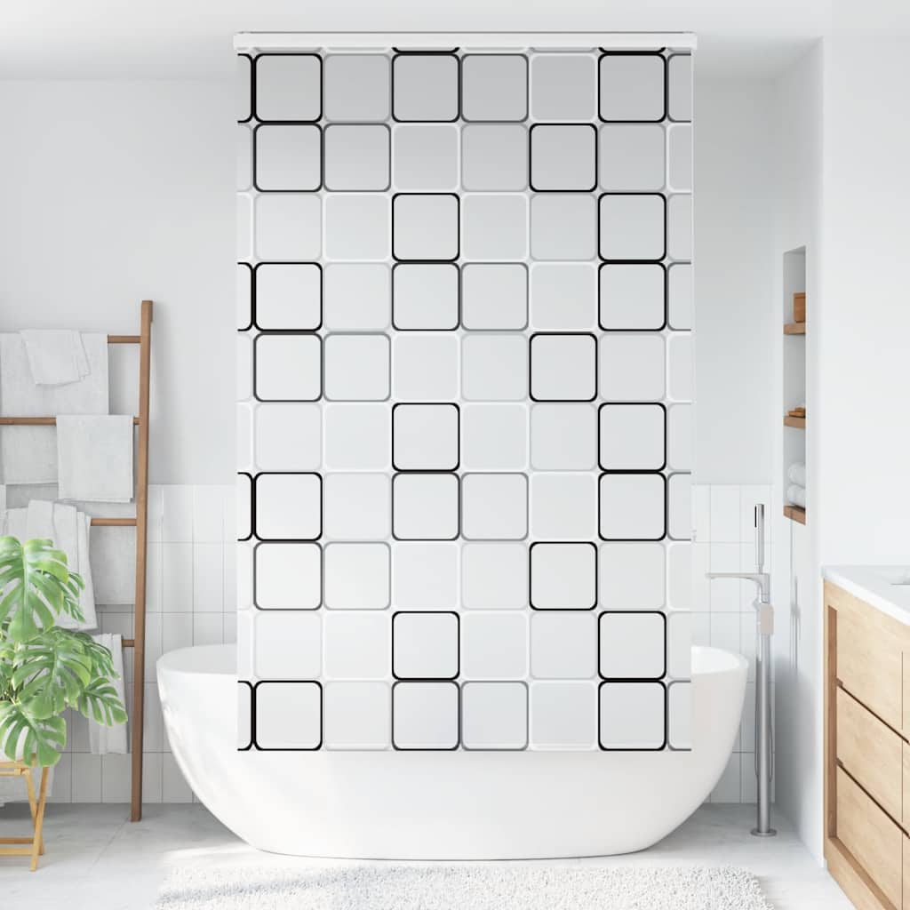 Store enrouleur de douche Vidaxx avec cassette 140x240 cm, largeur du tissu 136 cm