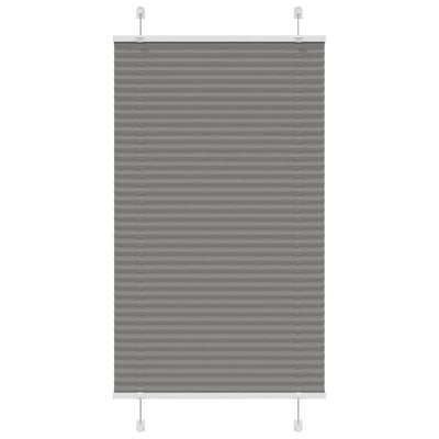Vidaxl plissé à rouleau aveugle 80x100 cm Largeur de poussière 79,4 cm anthracite