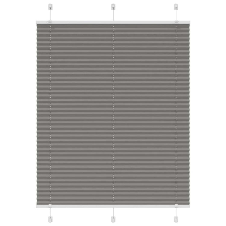 Vidaxl Bouloir plissé 105x100 cm Largeur de poussière 104,4 cm anthracite