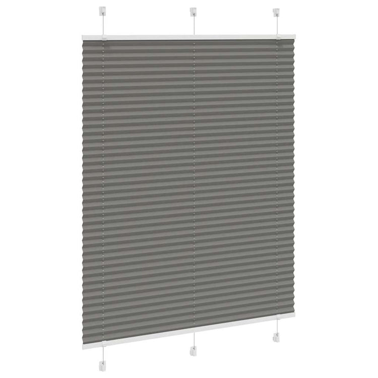 Vidaxl Bouloir plissé 105x100 cm Largeur de poussière 104,4 cm anthracite